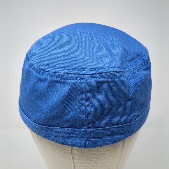 J. Linderberg Cadet Army Cap Blue Medium Lightweight Emblem Blank Cotton - Picture 5 of 10